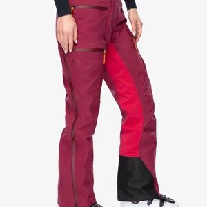 Peak Performance Women’s Vislight Gore-Tex C-Knit 3L Shell Ski Pant XS Burgundy